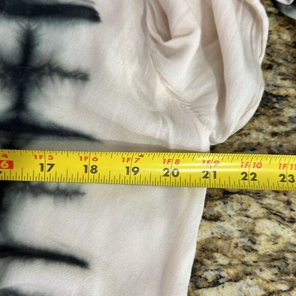 Young Fabulous And Broke Tie Dye Bell Sleeve Tie Front Boho Top Size XS - Picture 9 of 9